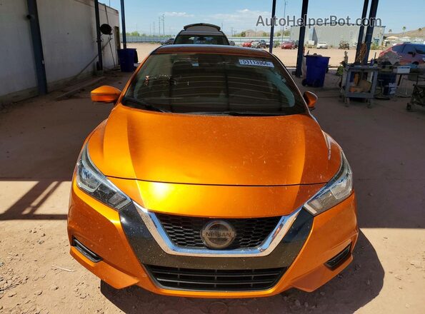 3N1CN8EVXML845709 2021 NISSAN VERSA Orange Vista frontal