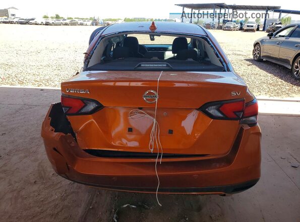 3N1CN8EVXML845709 2021 NISSAN VERSA Orange Vista trasera