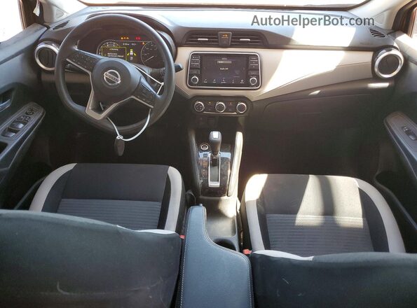 3N1CN8EVXML845709 2021 NISSAN VERSA Orange Vista del salpicadero