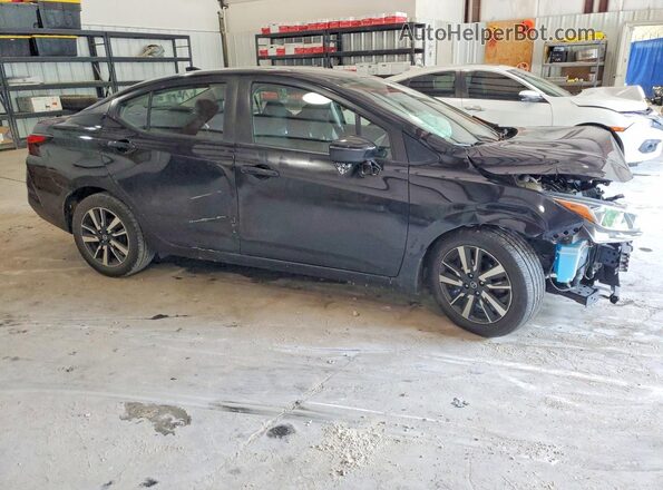 3N1CN8EVXML866592 2021 NISSAN VERSA Black Передня права чверть