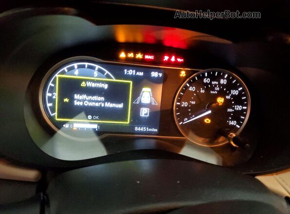 3N1CN8EVXML866592 2021 NISSAN VERSA Black Вид щитка приладів