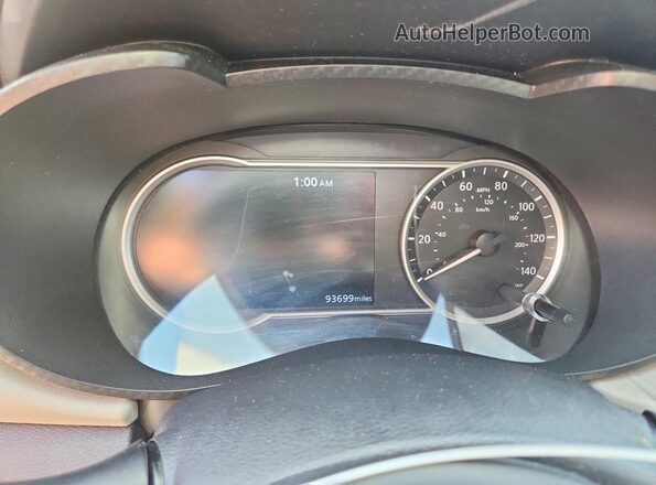 3N1CN8EVXML869816 2021 NISSAN VERSA Black Вид щитка приладів