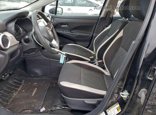 3N1CN8EVXML869816 2021 NISSAN VERSA Black Вид салону спереду