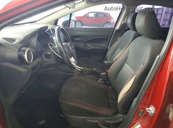 3N1CN8FV2LL905222 2020 NISSAN VERSA Maroon Widok wnętrza z przodu