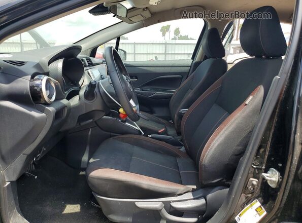 3N1CN8FV2ML876662 2021 NISSAN VERSA Black წინა სალონის ხედი