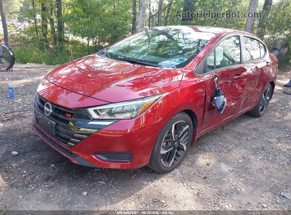 3N1CN8FV2RL925575 2024 NISSAN VERSA Red Առջևի ձախ երեք քառորդ տեսարան
