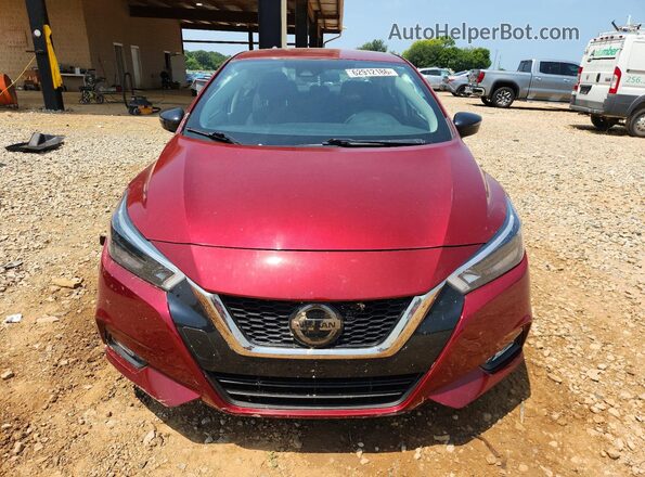 3N1CN8FV3LL809907 2020 NISSAN VERSA Maroon წინა ხედი