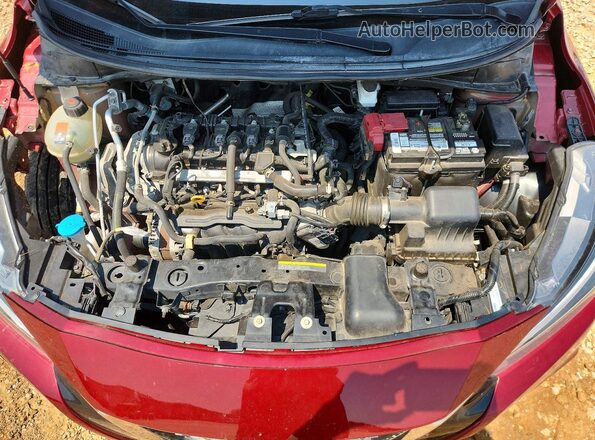 3N1CN8FV3LL809907 2020 NISSAN VERSA Maroon უკანა სალონის ხედი