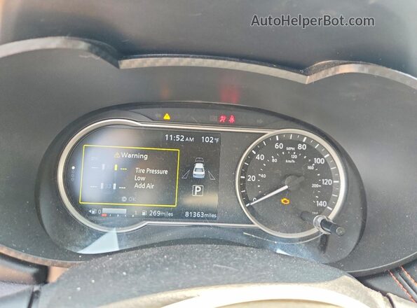3N1CN8FV3LL809907 2020 NISSAN VERSA Maroon ხელსაწყოთა პანელის ხედი