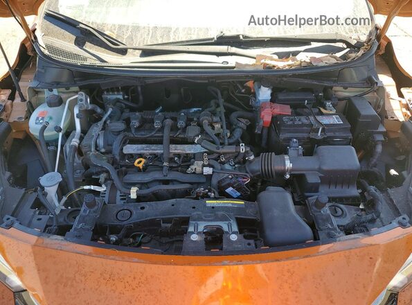 3N1CN8FV4LL812010 2020 NISSAN VERSA Orange Widok wnętrza z tyłu
