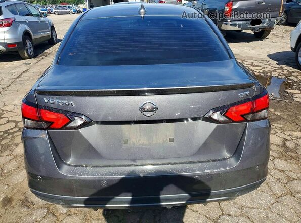 3N1CN8FV4ML807634 2021 NISSAN VERSA Charcoal უკანა ხედი