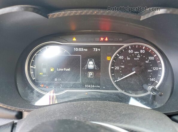 3N1CN8FV4ML807634 2021 NISSAN VERSA Charcoal ხელსაწყოთა პანელის ხედი