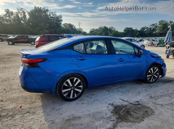 3N1CN8FV8LL913566 2020 NISSAN VERSA Blue Задня права чверть