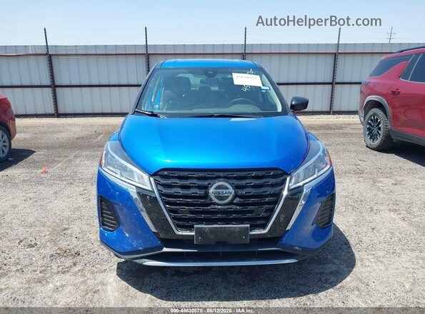 3N1CP5BV0ML551491 2021 NISSAN KICKS Blue Вид задньої частини салону