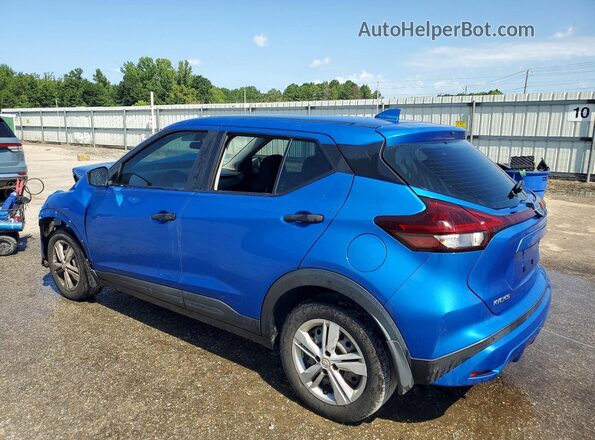 3N1CP5BV2ML538709 2021 NISSAN KICKS Blue Rear left