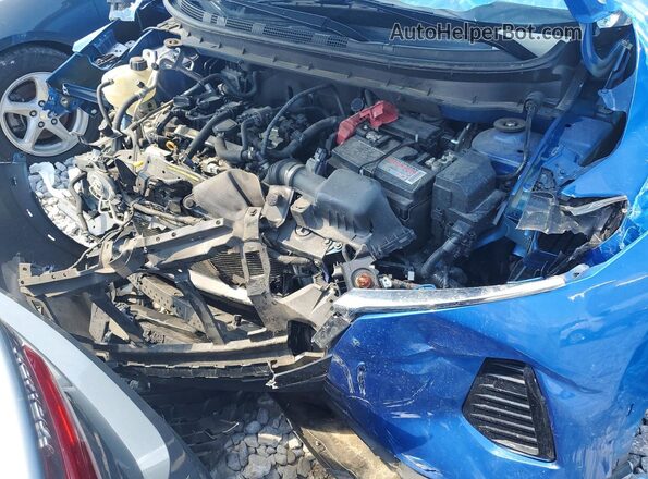 3N1CP5BV2ML538709 2021 NISSAN KICKS Blue Engine compartment view