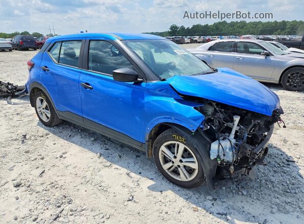 3N1CP5BV2PL550153 2023 NISSAN KICKS Blue Передня права чверть