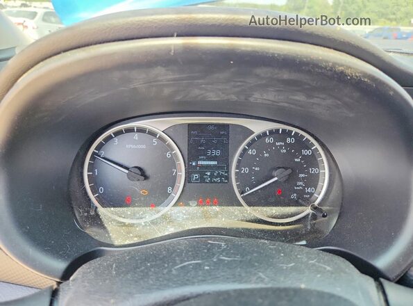3N1CP5BV2PL550153 2023 NISSAN KICKS Blue Вид щитка приладів