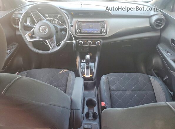 3N1CP5BV3LL481998 2020 NISSAN KICKS White Вид панелі приладів