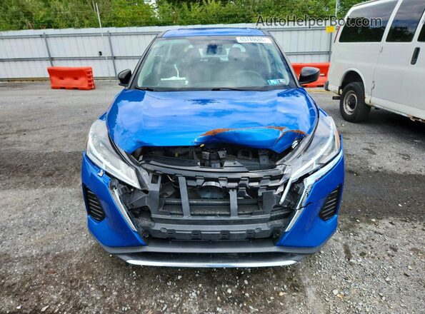 3N1CP5BV3ML534734 2021 NISSAN KICKS Blue წინა ხედი