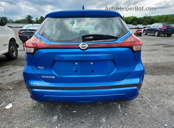 3N1CP5BV3ML534734 2021 NISSAN KICKS Blue უკანა ხედი