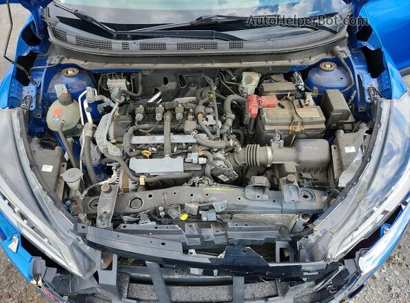 3N1CP5BV3ML534734 2021 NISSAN KICKS Blue ძრავის განყოფილების ხედი