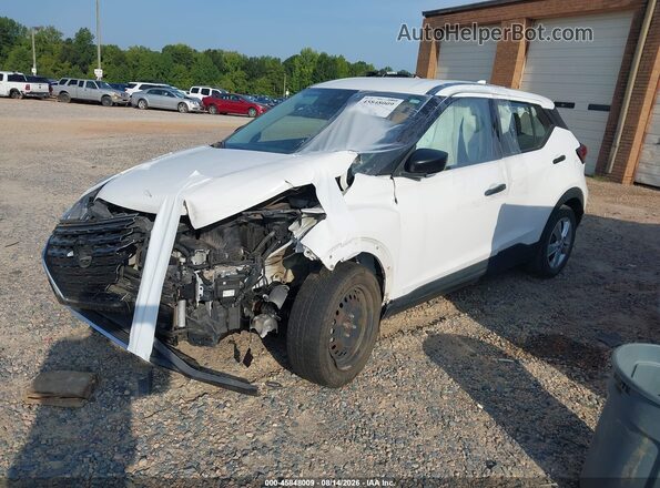 3N1CP5BV3NL524450 2022 NISSAN KICKS Белый Передняя левая четверть