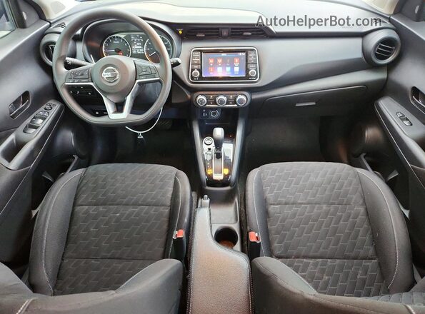 3N1CP5BV4ML560405 2021 NISSAN KICKS Blue Вид панелі приладів
