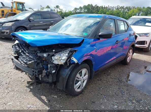 3N1CP5BV4NL530841 2022 NISSAN KICKS Blue წინა მარცხენა ხედი სამი მეოთხედიდან