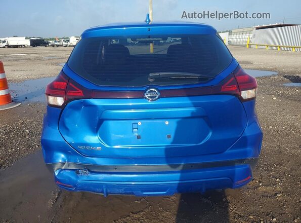 3N1CP5BV5ML486394 2021 NISSAN KICKS Blue Widok z tyłu