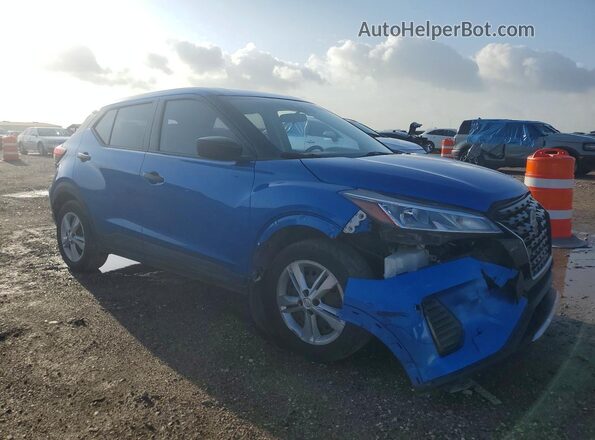 3N1CP5BV5ML486394 2021 NISSAN KICKS Blue Przód prawy