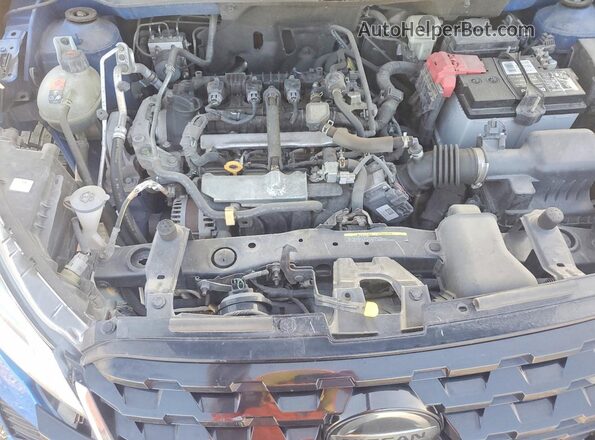 3N1CP5BV5ML486394 2021 NISSAN KICKS Blue Widok wnętrza z tyłu