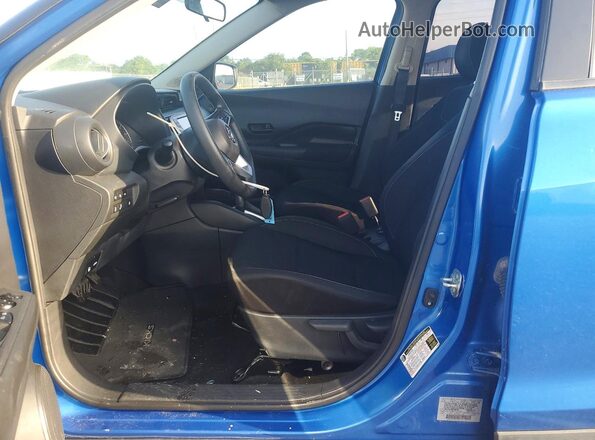 3N1CP5BV5ML486394 2021 NISSAN KICKS Blue Widok wnętrza z przodu