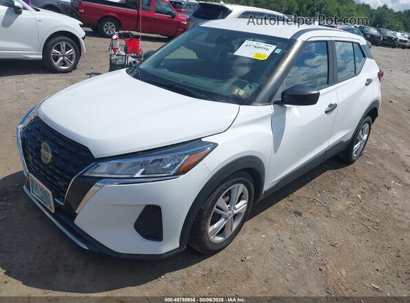 3N1CP5BV5ML505185 2021 NISSAN KICKS White წინა მარცხენა ხედი სამი მეოთხედიდან