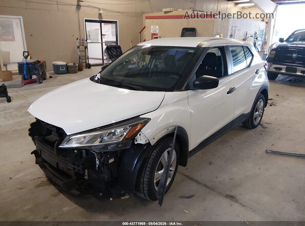 3N1CP5BV5PL565357 2023 NISSAN KICKS Белый Передняя левая четверть