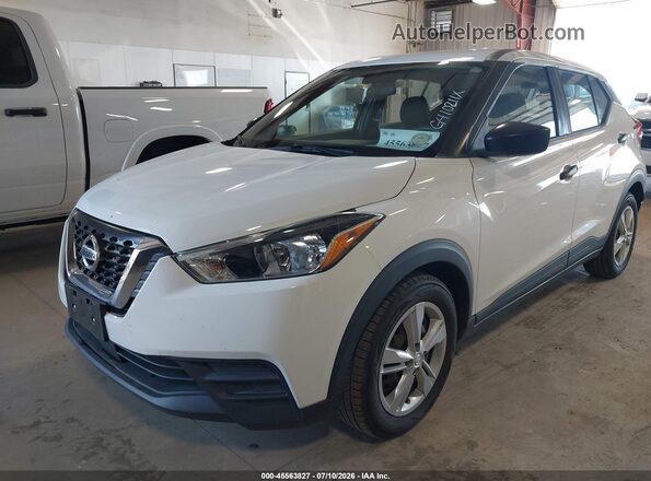 3N1CP5BV7LL516283 2020 NISSAN KICKS Белый Передняя левая четверть