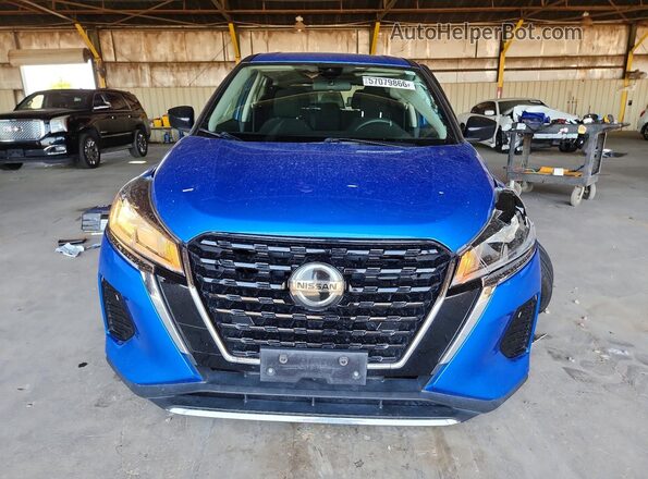 3N1CP5BV8ML487359 2021 NISSAN KICKS Blue წინა ხედი