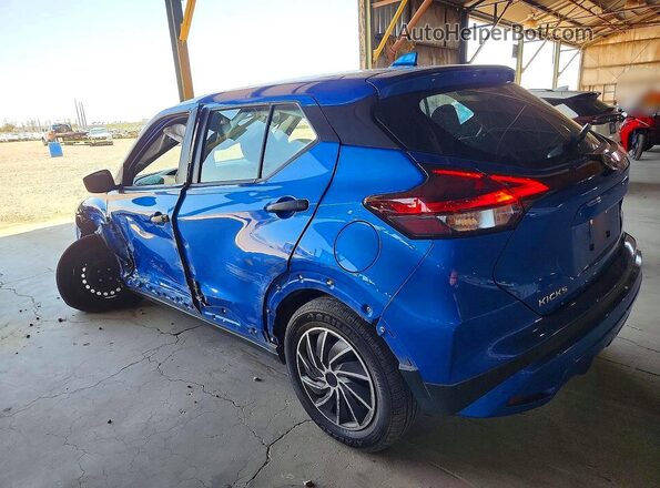 3N1CP5BV8ML487359 2021 NISSAN KICKS Blue უკანა მარცხენა