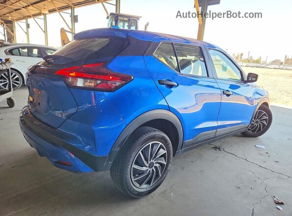 3N1CP5BV8ML487359 2021 NISSAN KICKS Blue უკანა მარჯვენა