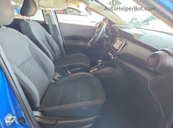 3N1CP5BV8ML487359 2021 NISSAN KICKS Blue წინა სალონის ხედი
