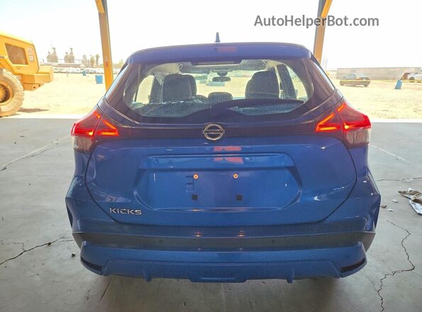 3N1CP5BV8ML487359 2021 NISSAN KICKS Blue უკანა ხედი