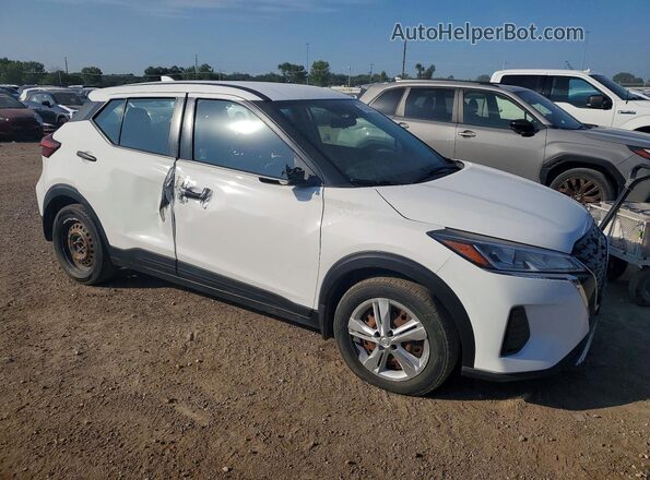 3N1CP5BV8ML497387 2021 NISSAN KICKS Белый Передняя правая четверть