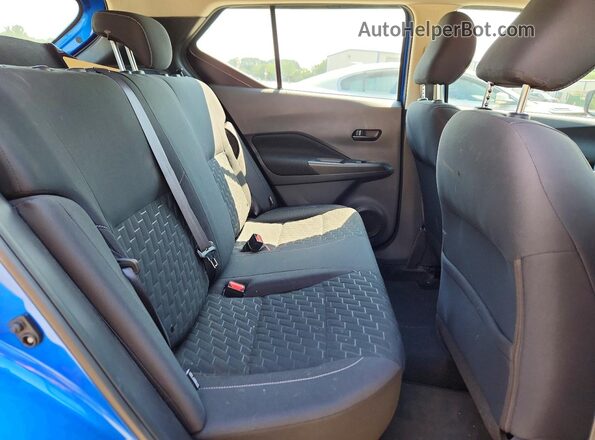 3N1CP5BV8ML522188 2021 NISSAN KICKS Blue უკანა სავარძლების ხედი