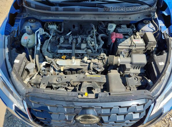 3N1CP5BV8ML522188 2021 NISSAN KICKS Blue უკანა სალონის ხედი