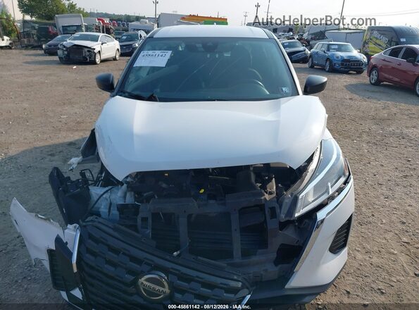 3N1CP5BV8ML535510 2021 NISSAN KICKS White Instrument cluster view