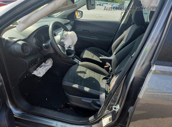 3N1CP5BV8ML541307 2021 NISSAN KICKS Gray Вид салону спереду