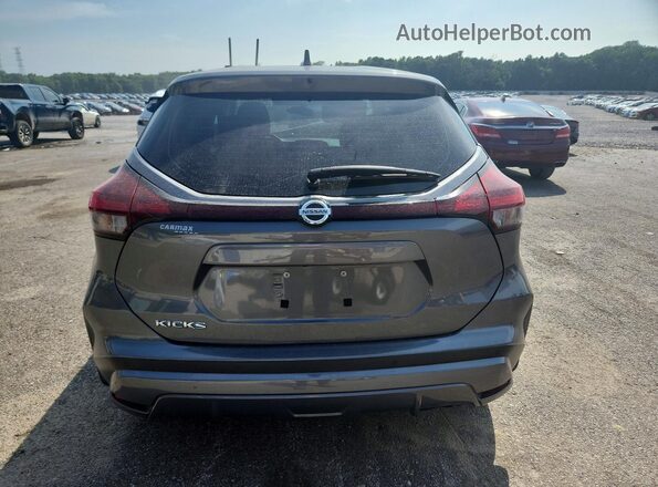 3N1CP5BV8ML541307 2021 NISSAN KICKS Gray Вид ззаду