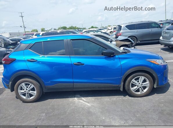 3N1CP5BV9ML489752 2021 NISSAN KICKS Blue Vista interior trasera