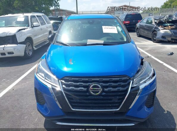 3N1CP5BV9ML489752 2021 NISSAN KICKS Blue Vista del cuadro de instrumentos