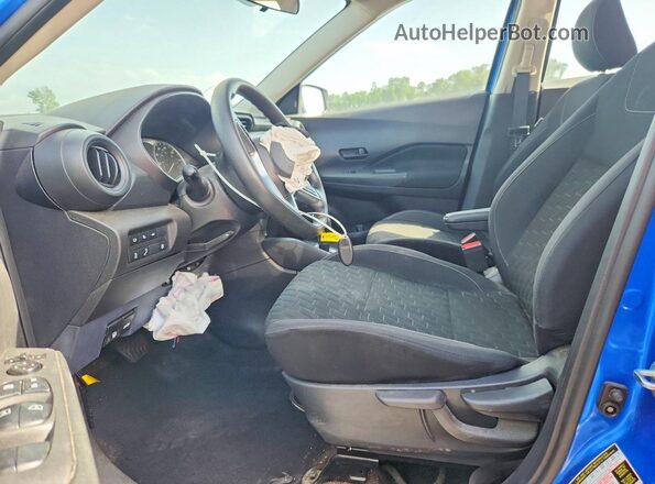 3N1CP5BV9ML565549 2021 NISSAN KICKS Синий Вид салона спереди